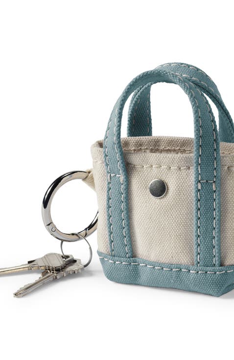 Mini Canvas Tote Charm