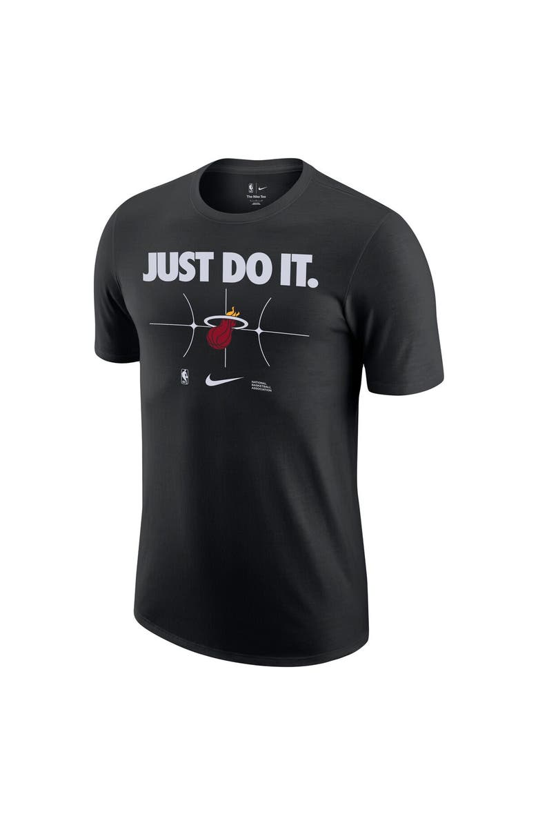 Nike Men's Nike Black Miami Heat Just Do It T-Shirt, Alternate, color, Black