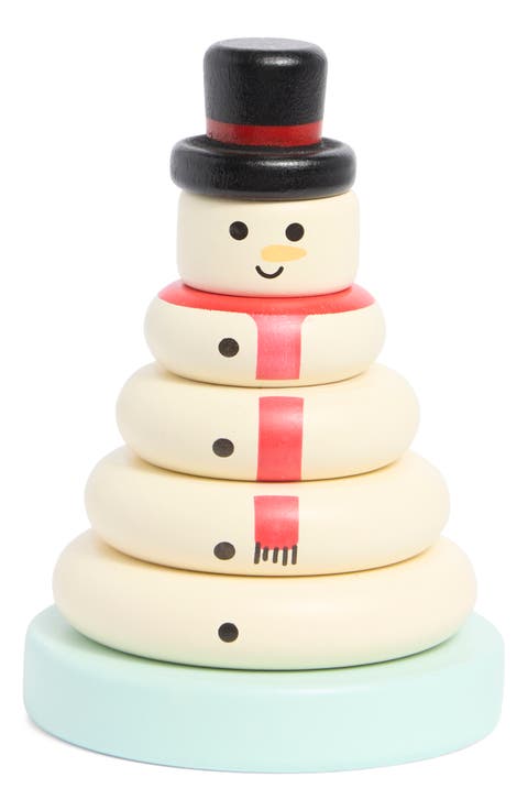 Snowman Stacking Ring Toy
