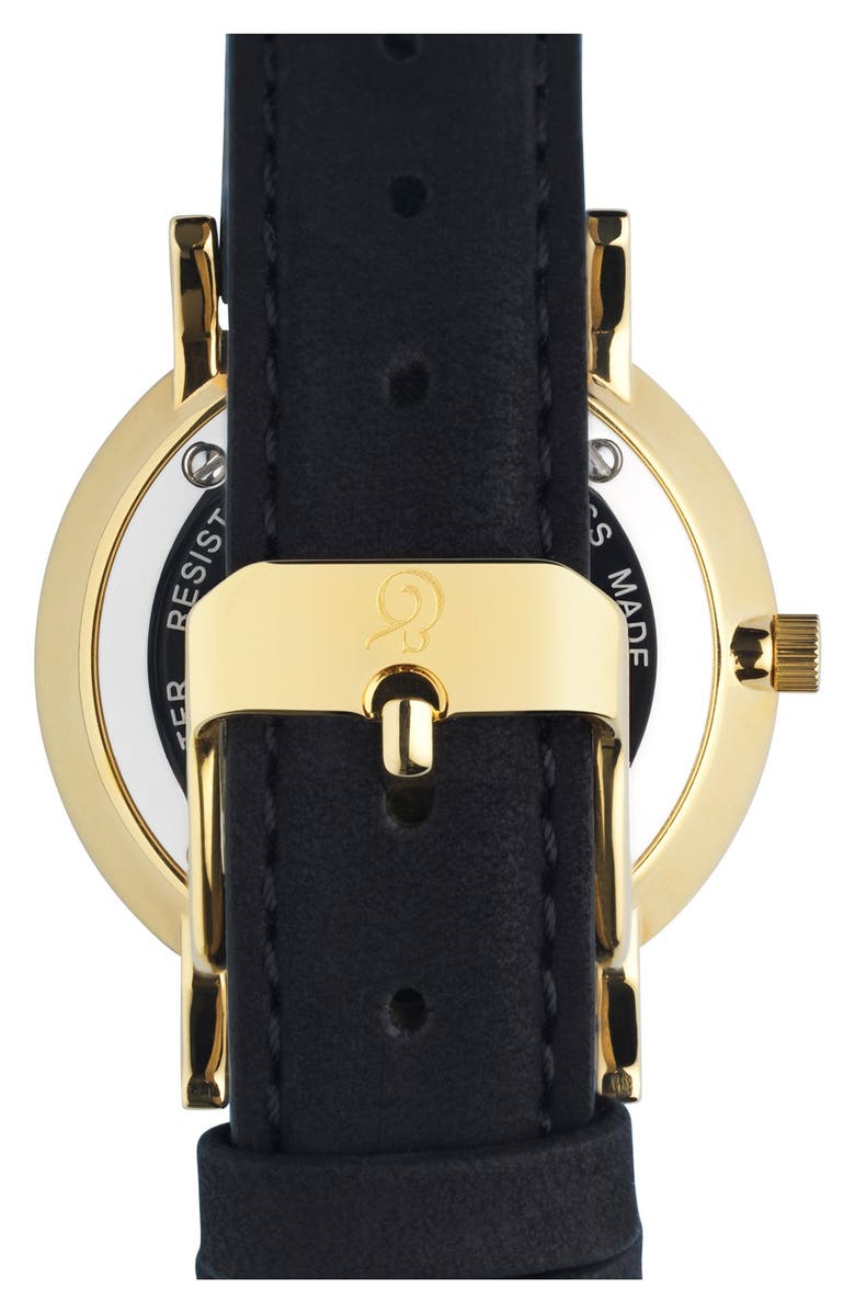 LARSSON & JENNINGS 'Lugano' Leather Strap Watch, 33mm, Alternate, color, 