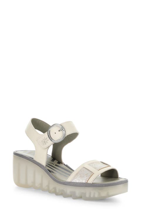 Beik Ankle Strap Platform Wedge Sandal (Women)