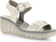Fly London Beik Ankle Strap Platform Wedge Sandal