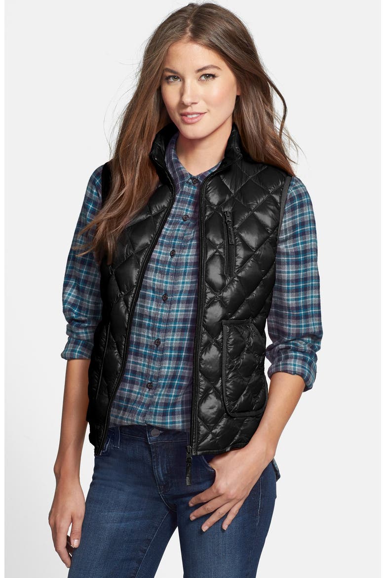 Down Vest, Main, color, BLACK