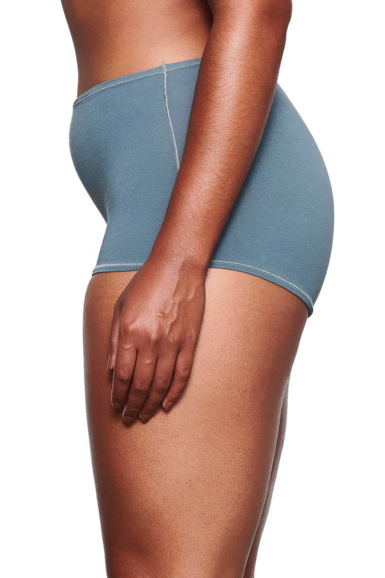 Stretch Cotton Jersey Boyshorts, Alternate, color, KYANITE