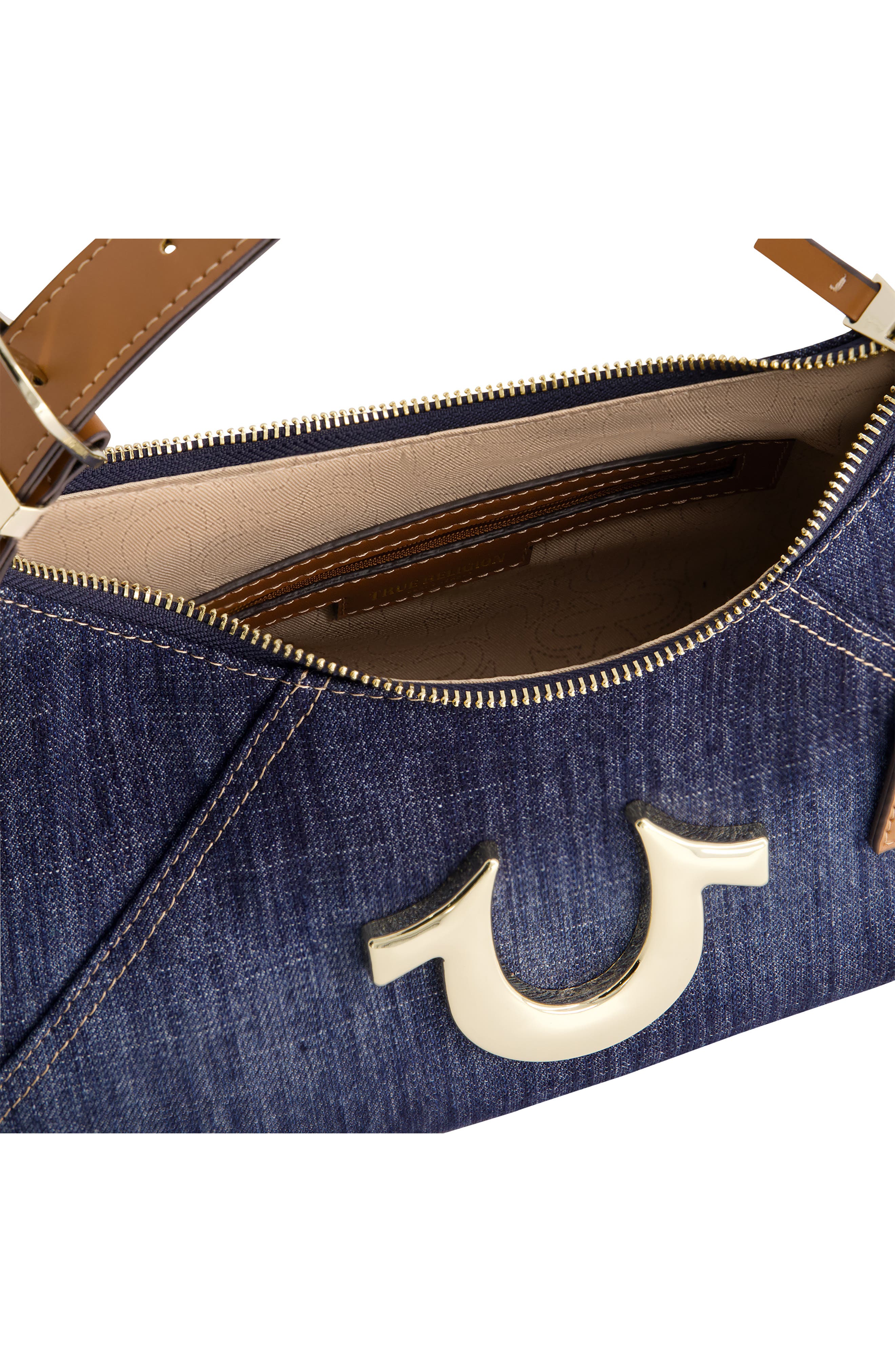 True Religion Brand Jeans Horseshoe Shoulder Bag, Alternate, color, 