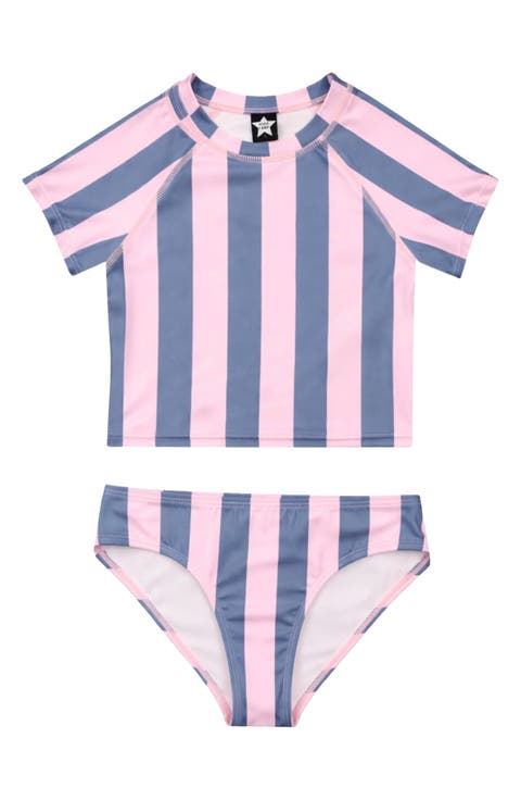 Kids' Short Sleeve Rashguard Swimsuit