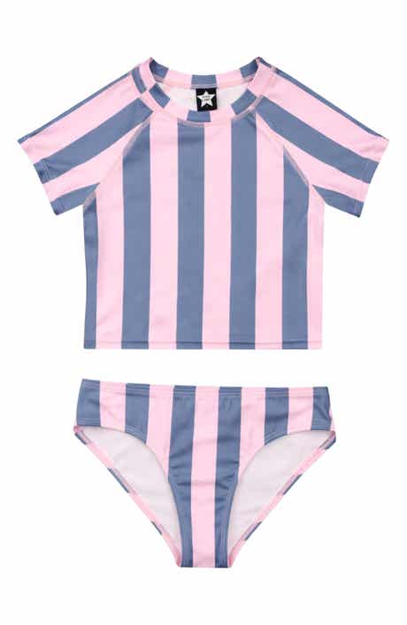 PixieLane Kids' Short Sleeve Rashguard Swimsuit