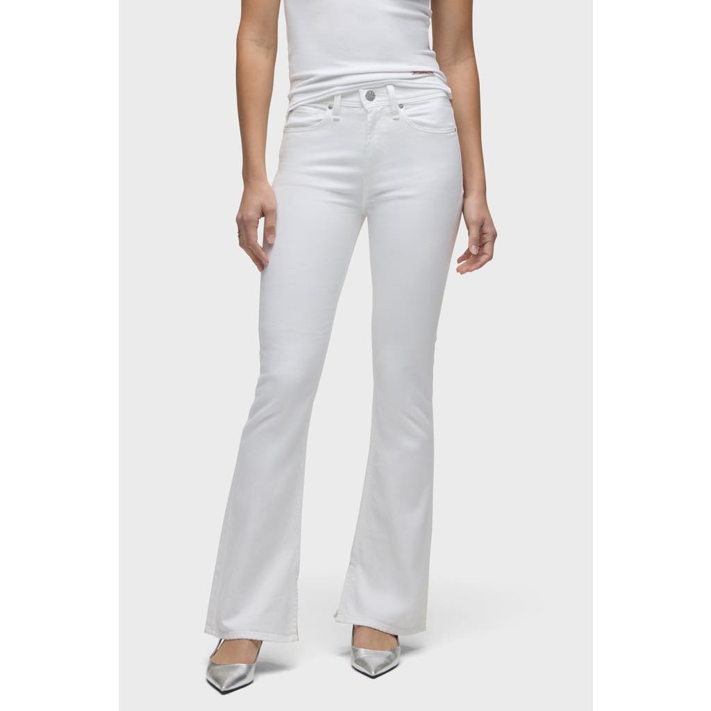 Hudson Jeans Barbara High-rise Bootcut W/flap In White