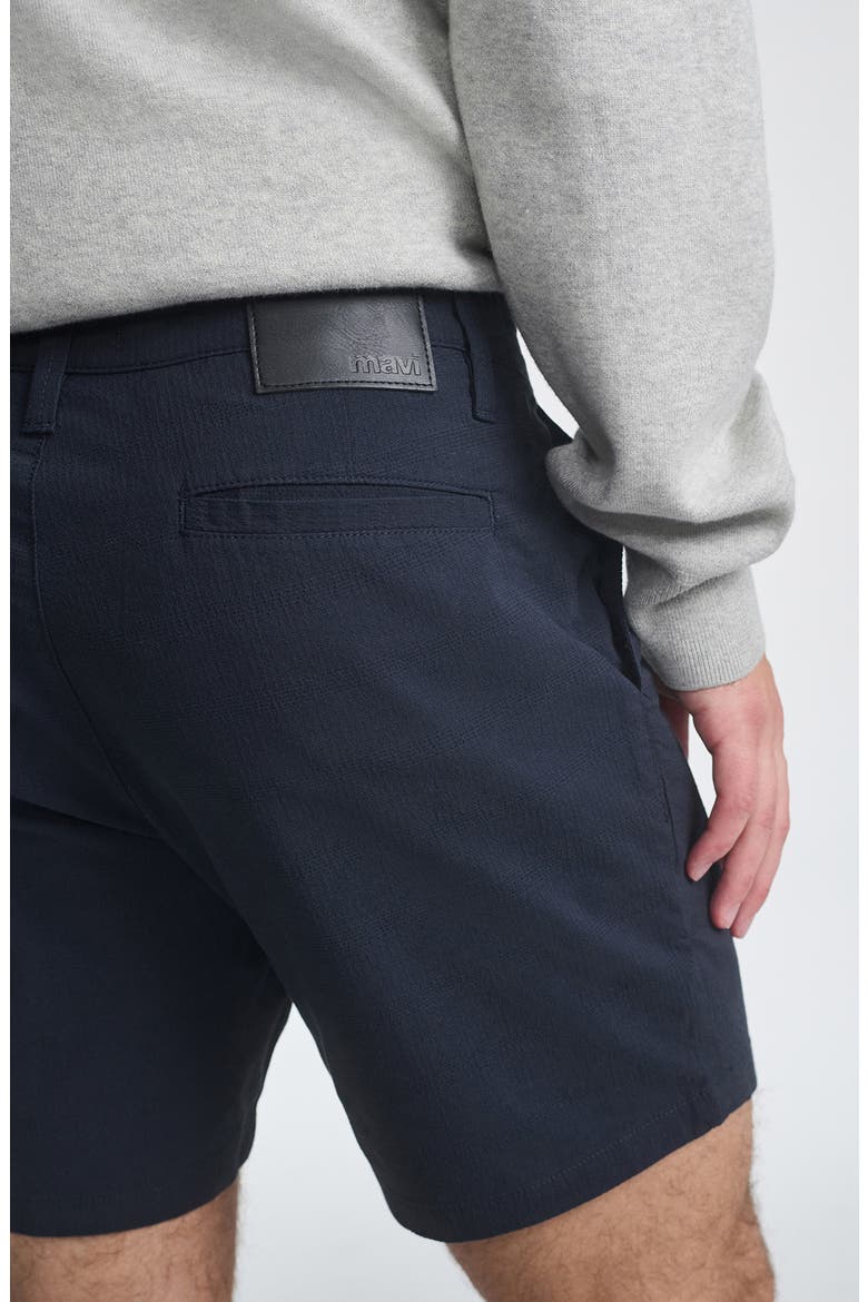 Nate Flat Front Seersucker Shorts, Alternate, color, NAVY SEERSUCKER