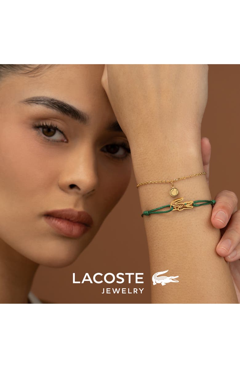 Lacoste Set of 2 Crocodile & Tennis Charm Bracelets, Alternate, color, 