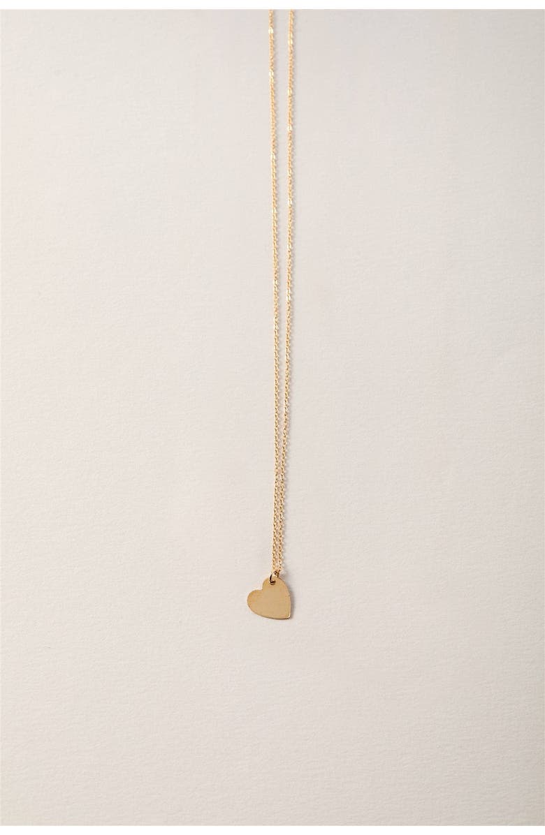 Set & Stones Sophia Heart Necklace, Alternate, color, Gold