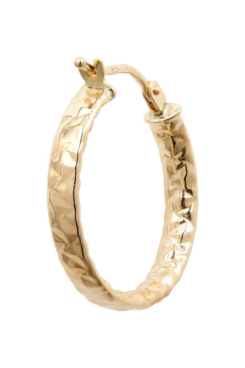 Hammered 14K Gold Hoop Earrings (Nordstrom Exclusive), Alternate, color, 14K YELLOW GOLD