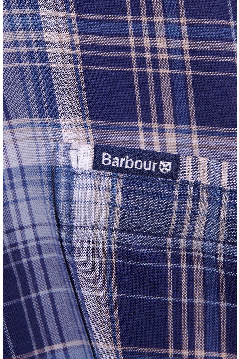 Kingsand Plaid Button-Up Shirt, Alternate, color, NAVY