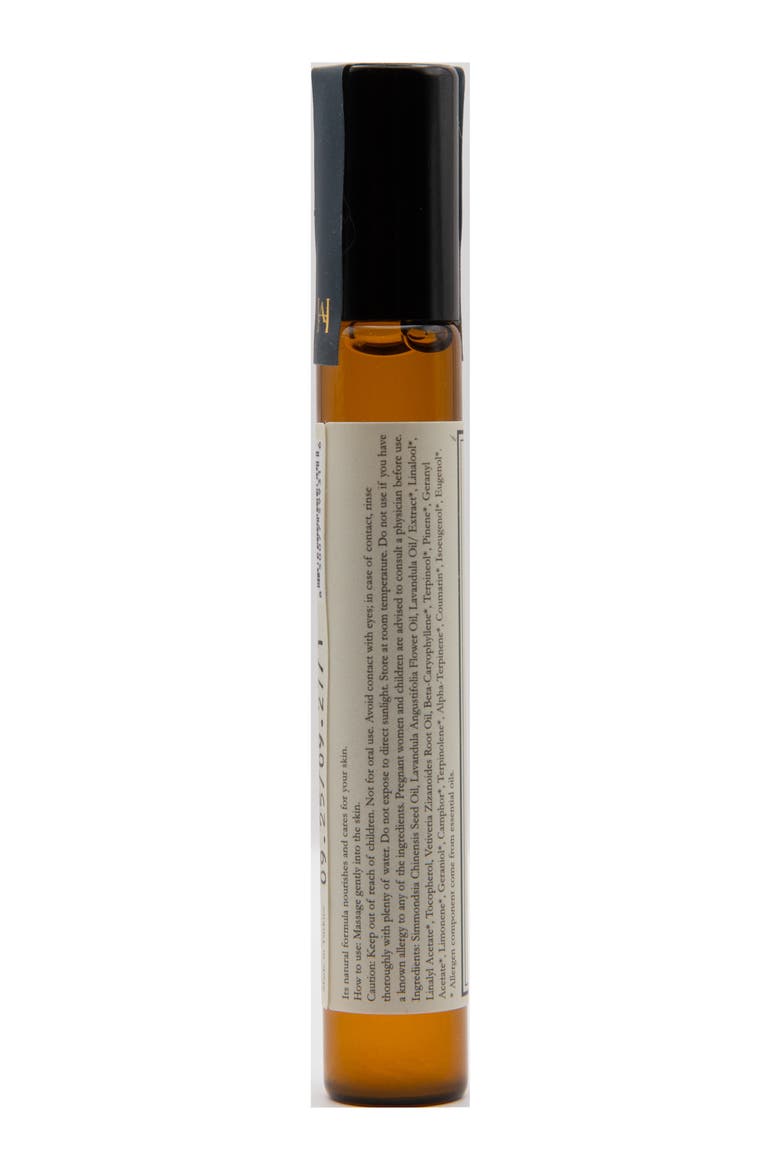 Calming Relaxing Lavender Vetiver Roll On Massage Oil, Alternate, color, Golden
