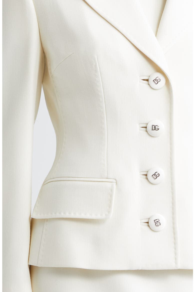Stretch Wool Blazer, Alternate, color, NATURAL WHITE