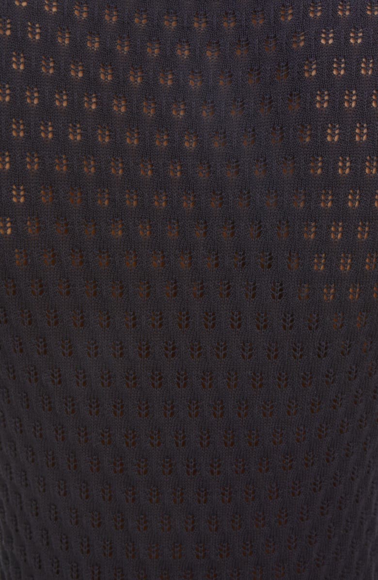 Thom Browne 4-Bar Pointelle Cotton & Silk Polo, Alternate, color, 