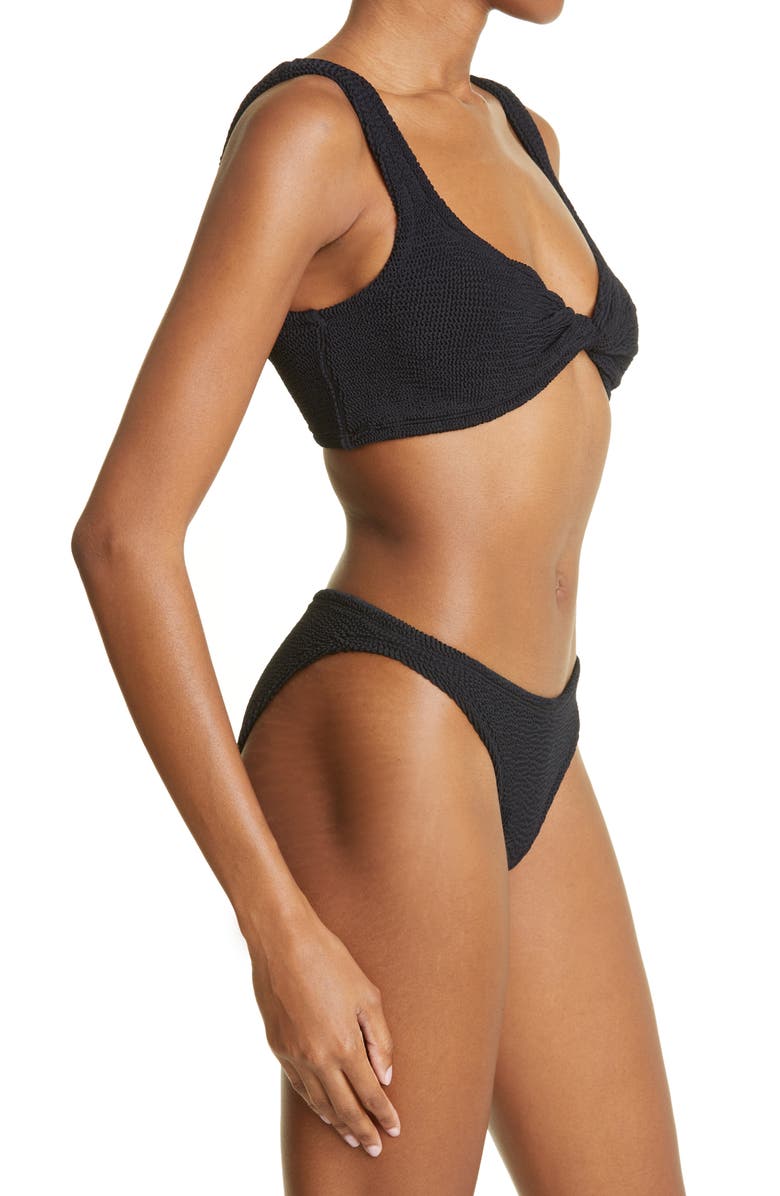 Hunza G Jean Crinkle Twist Two-Piece Swimsuit, Alternate, color, 