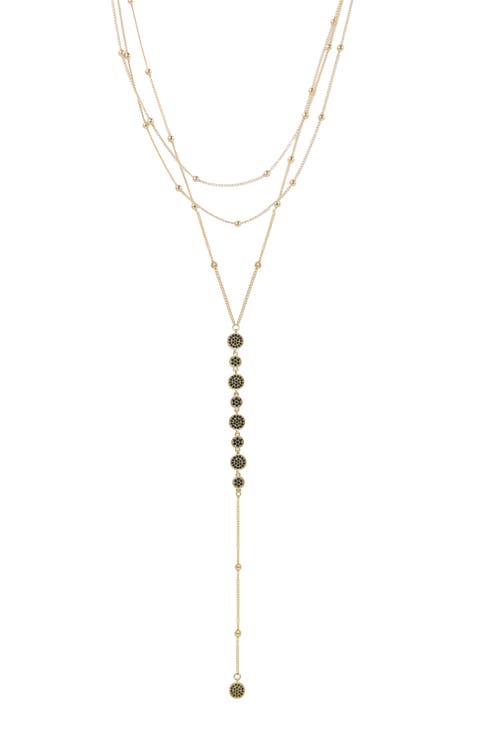 Triple Layer Y-Necklace