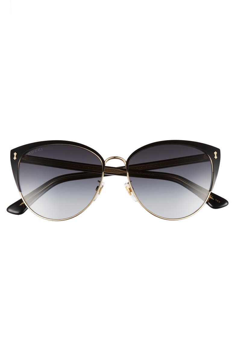 Gucci 58mm Cat Eye Sunglasses, Alternate, color, 