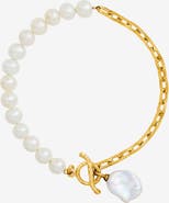 Dower & Hall Timeless Keshi Pearl Chain Bracelet