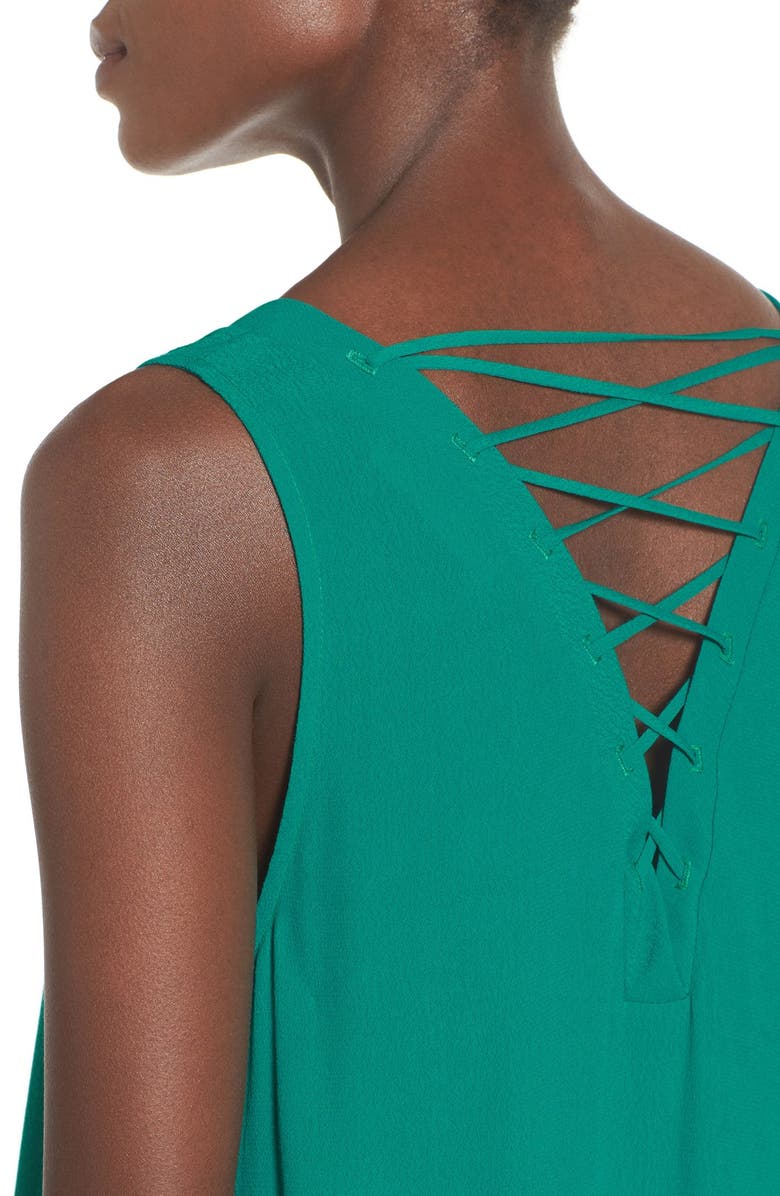 Elodie Strappy Back Woven Tank, Alternate, color, 