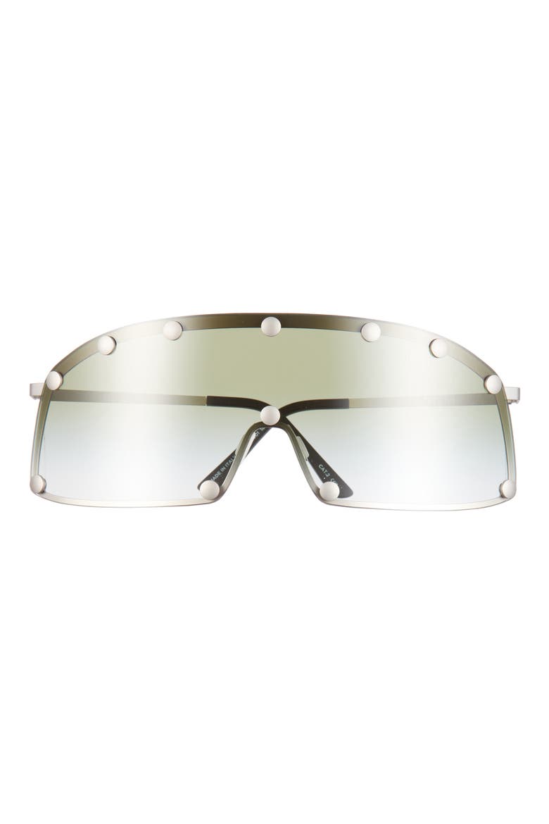 Shield Sunglasses, Main, color, SILVER TEMPLE/ BOSCO LENS