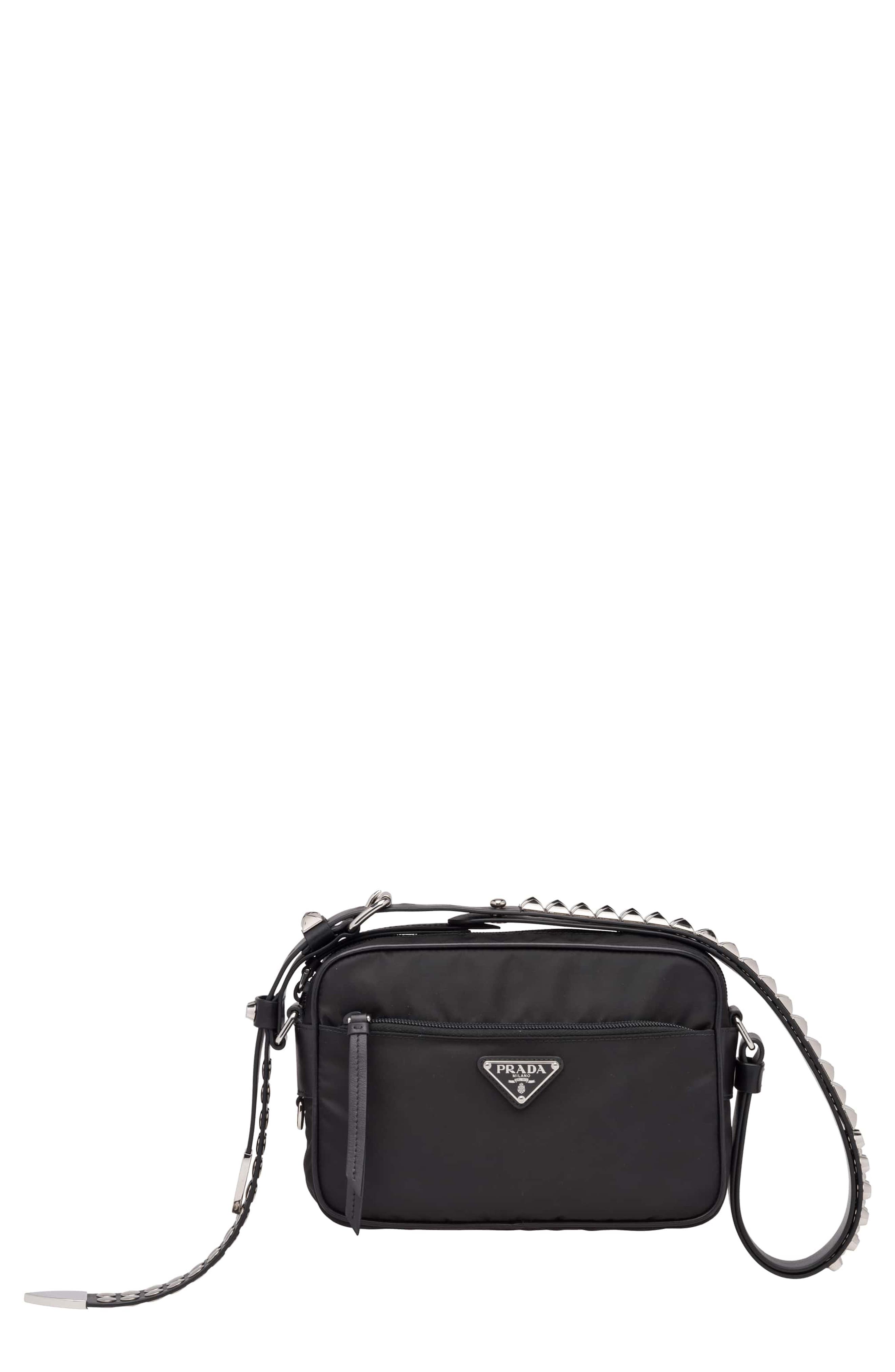 Prada Small Nylon Camera Bag, Main, color, 