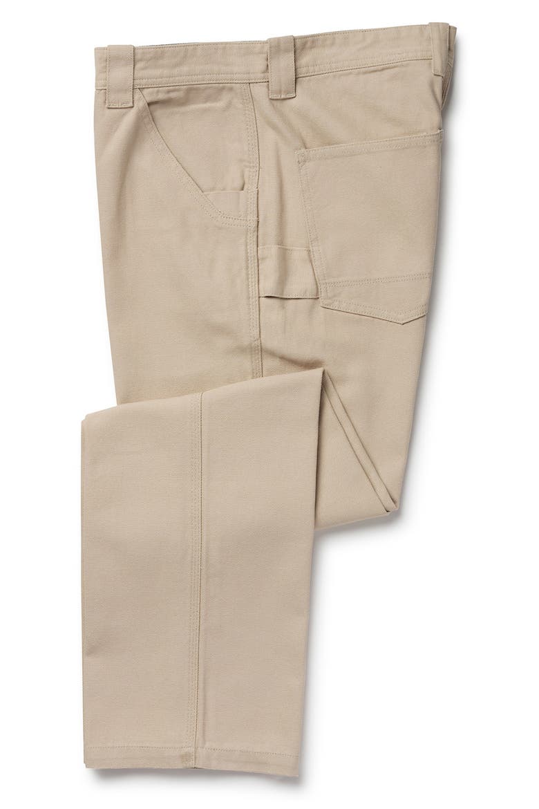 Bison Cotton Canvas Carpenter Pants, Alternate, color, STONE