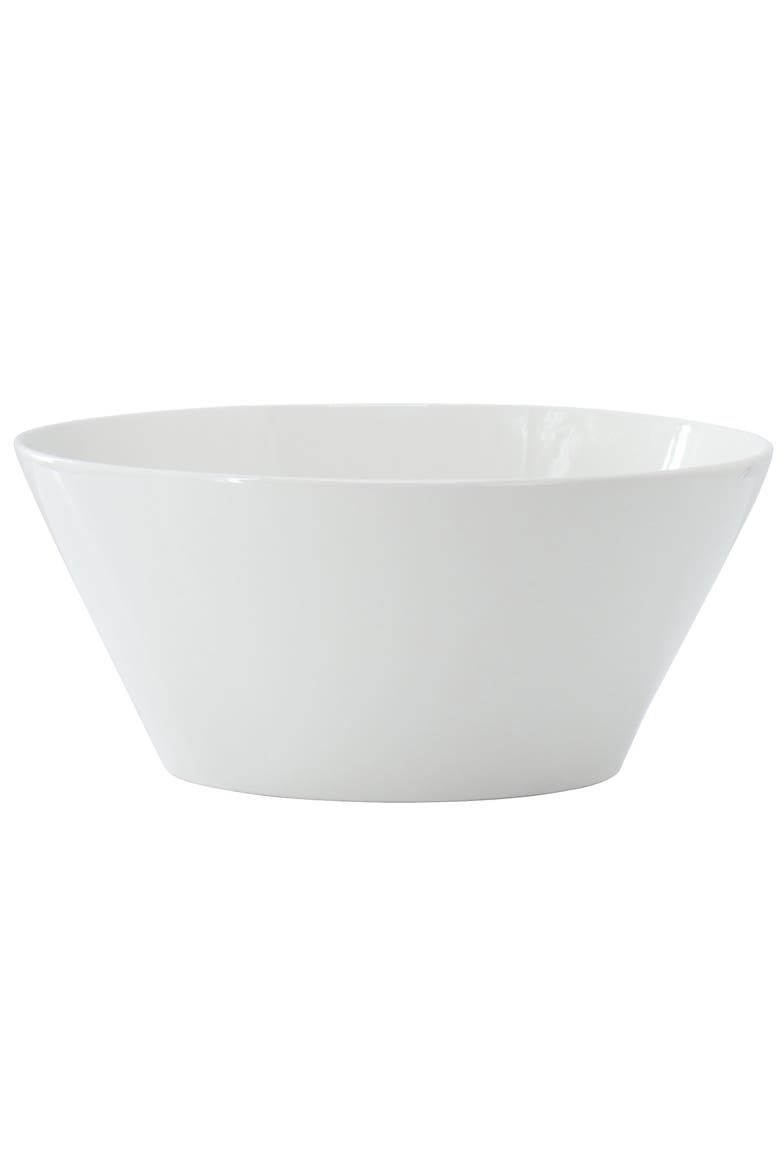 Great Essentials 9.4 Inch Round Fine Ceramic Meal Bowl, Main, color, White