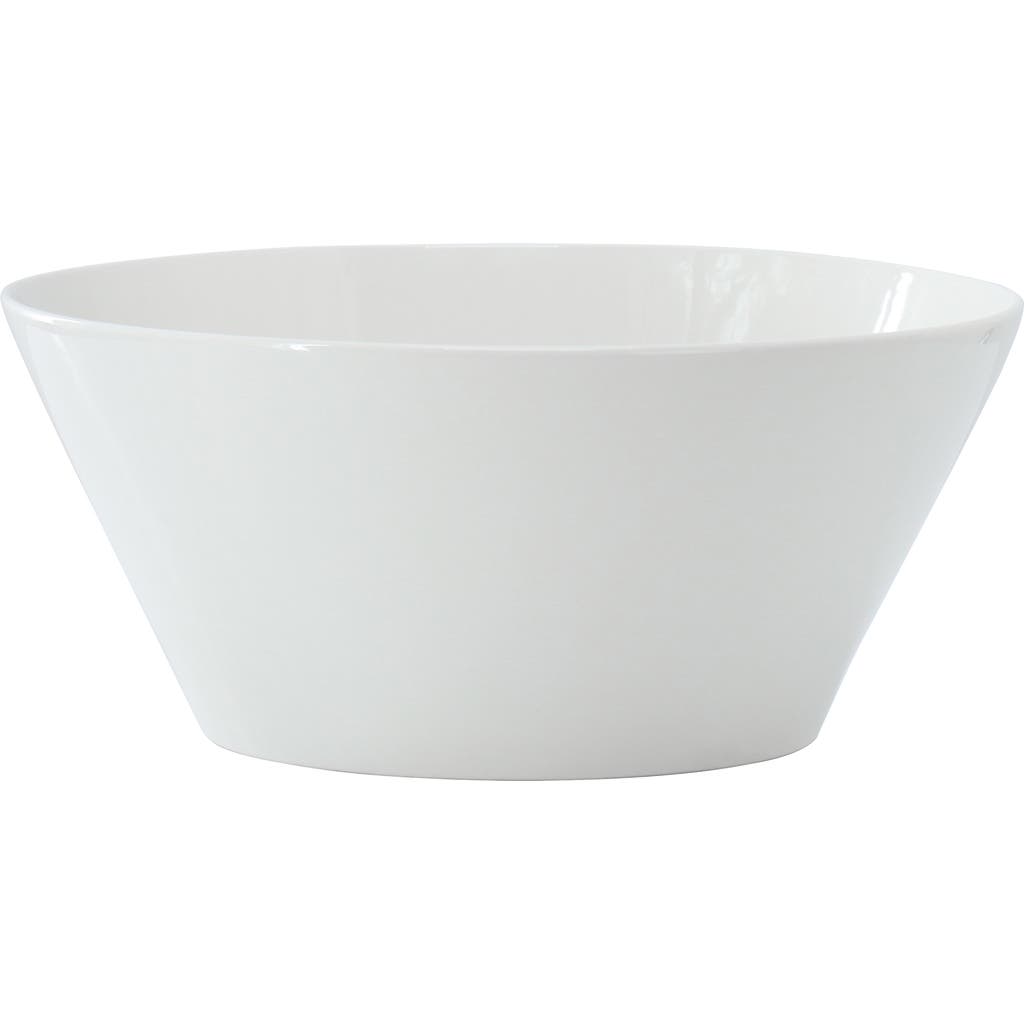 Gibson Home Great Essentials 9.4 Inch Round Fine Ceramic Meal Bowl In White
