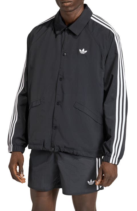 3-Stripes Snap-Up Nylon Jacket
