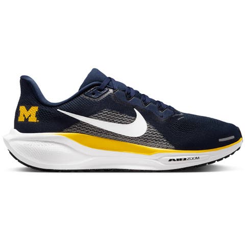 Unisex Nike Navy Michigan Wolverines Zoom Pegasus 41 Running Shoes
