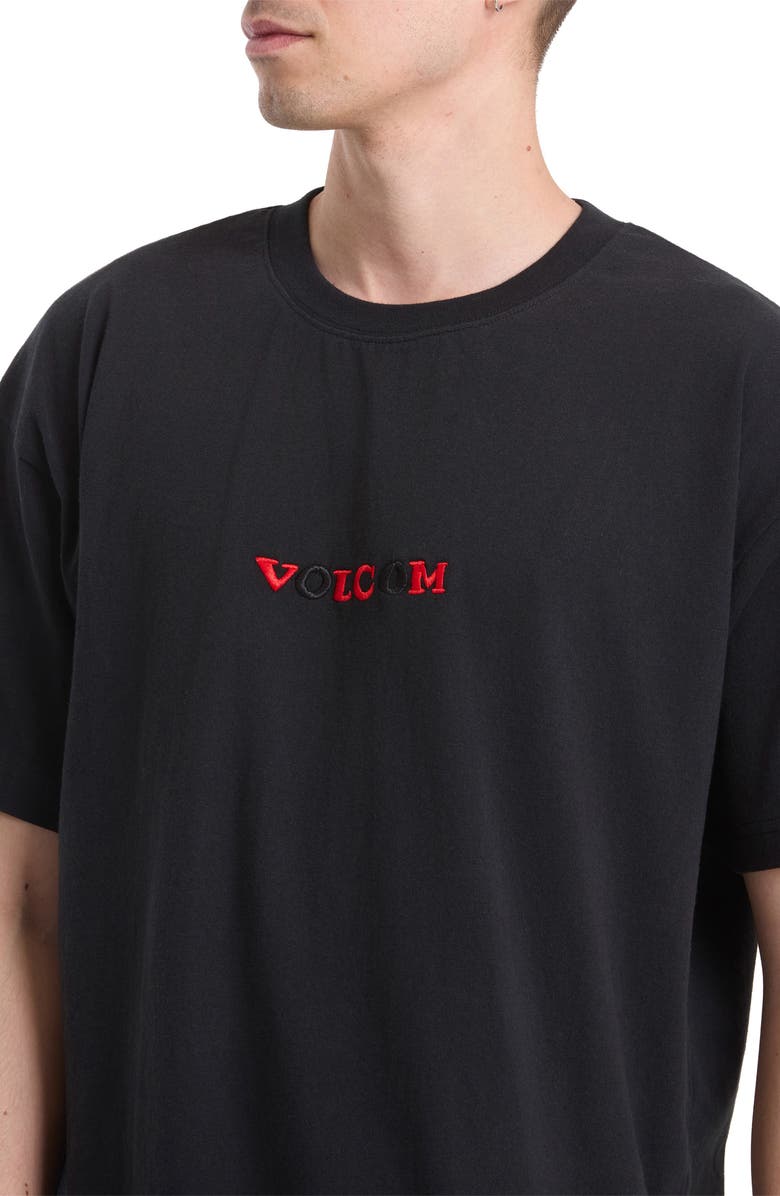 Volcom x Seth Conboy Embroidered Graphic T-Shirt, Alternate, color, Black