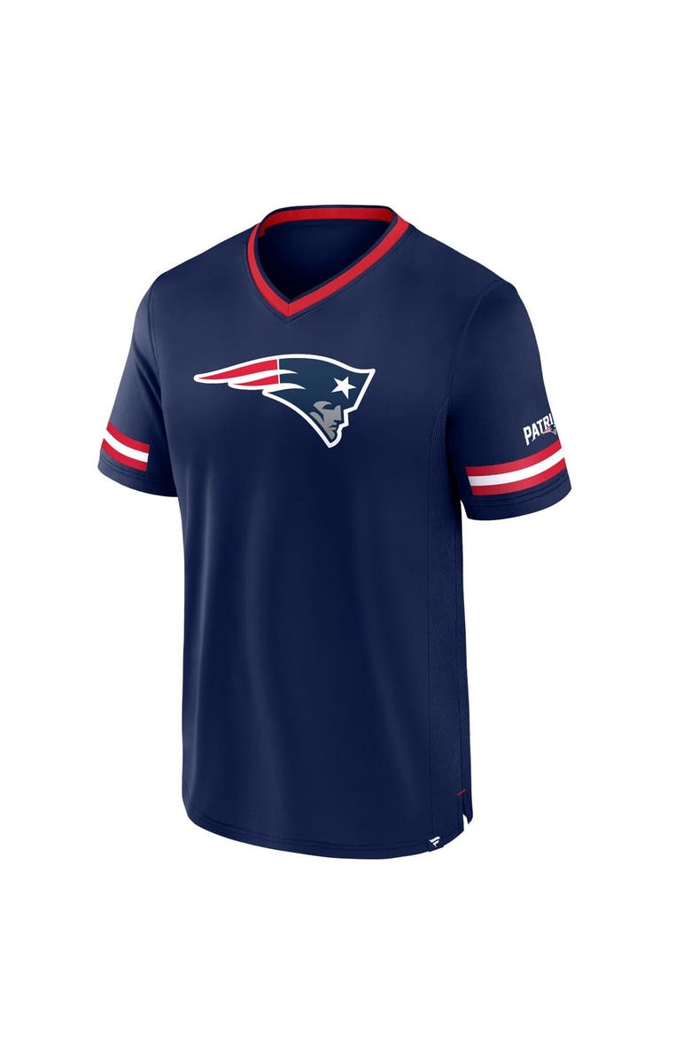 FANATICS Men's Fanatics Navy New England Patriots Stripe Stacking T-Shirt, Alternate, color, Navy