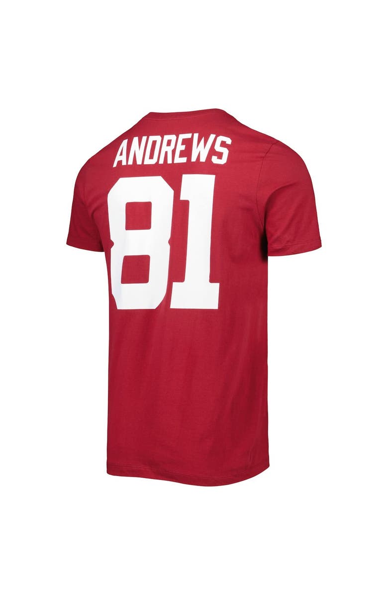 Jordan Brand Men's Jordan Brand Mark Andrews Crimson Oklahoma Sooners Alumni Name & Number Team T-Shirt, Alternate, color, 
