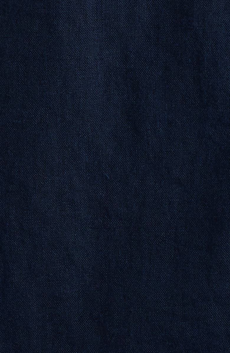 Nordstrom Linen Button-Up Shirt, Alternate, color, Navy Blazer