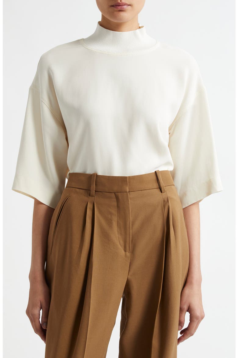 Amaya Mock Neck Knit Top, Main, color, IVORY