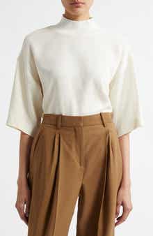 Reiss Amaya Mock Neck Knit Top