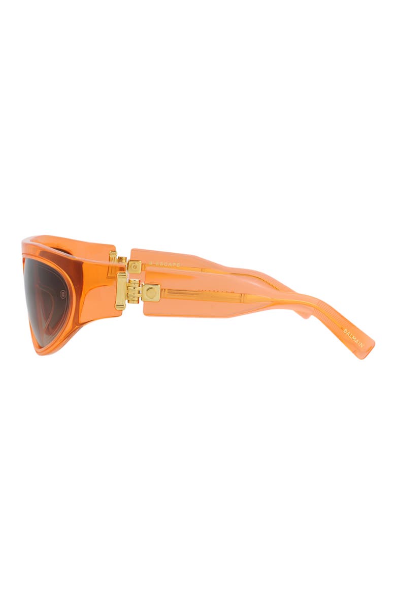 62mm Shield Sunglasses, Alternate, color, ORANGE ORANGE BROWN