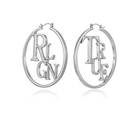 TrueRLGN Logo Hoop Earrings