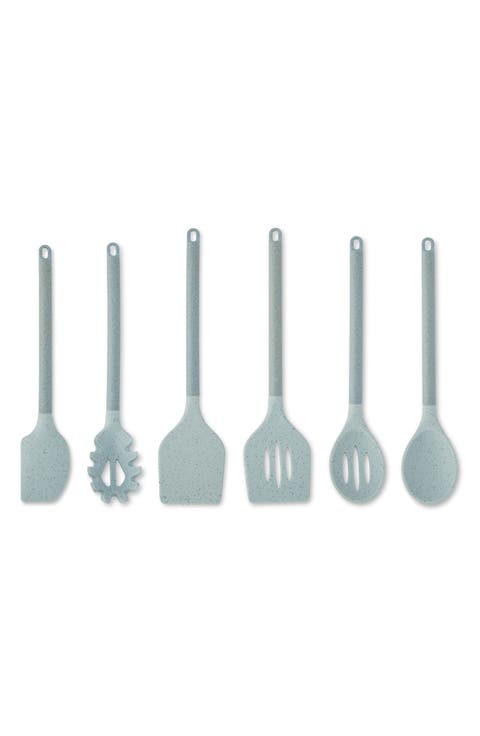 6-Piece Silicone & Wheat Fiber Cooking Utensil Set