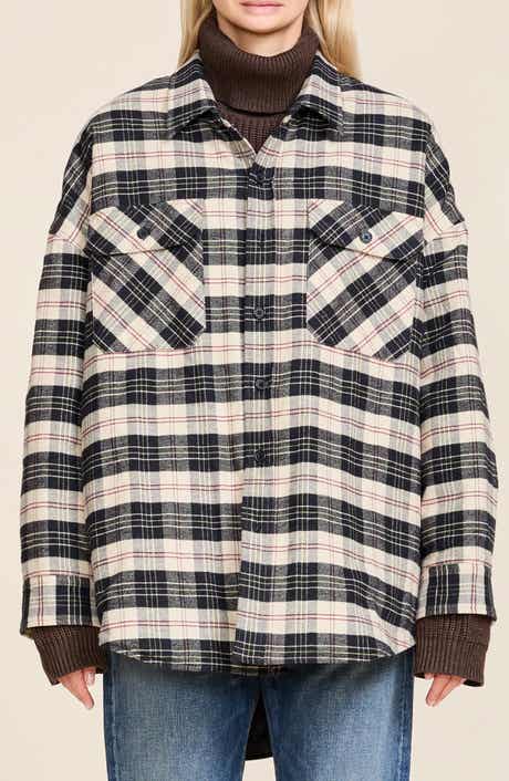 DENIMIST Plaid Flannel Shirt Jacket