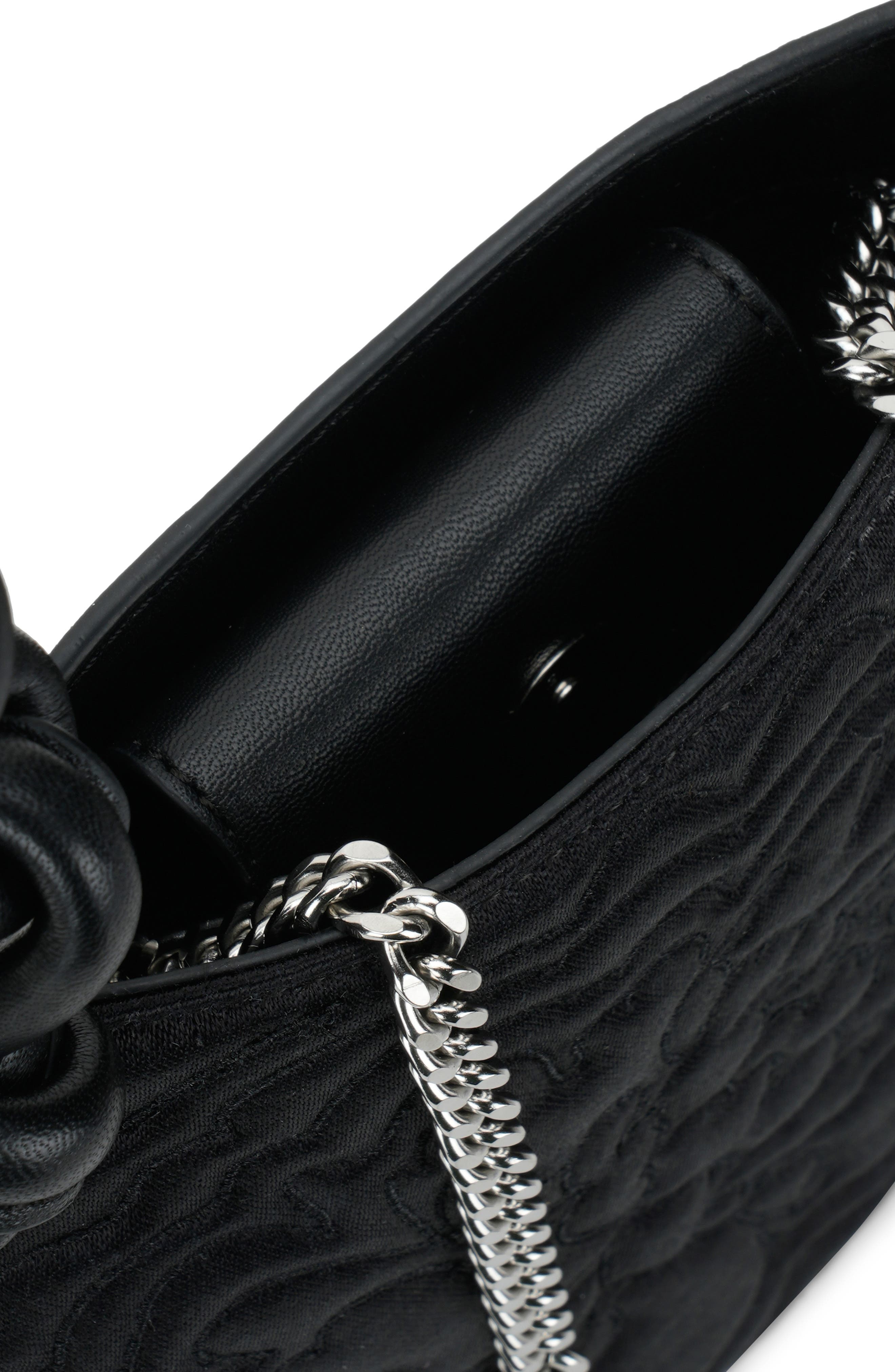 Ina Mini Potli N2 Ornate Leather Handheld Bag, Alternate, color, BLACK