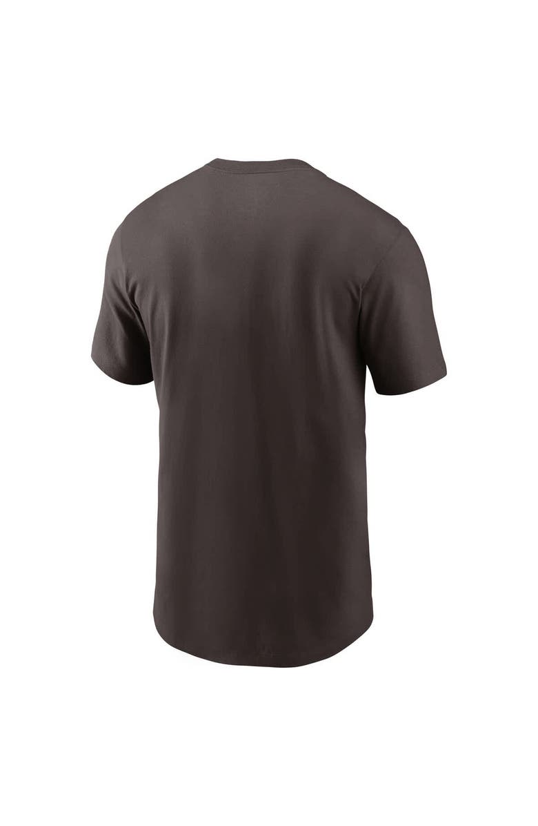 Nike Men's Nike Brown Cleveland Browns Primetime Wordmark Essential T-Shirt, Alternate, color, Brown