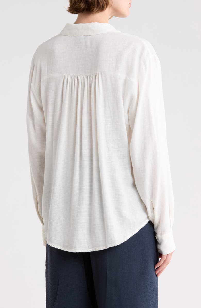 Splendid Woven Button-Up Shirt, Alternate, color, Paper White