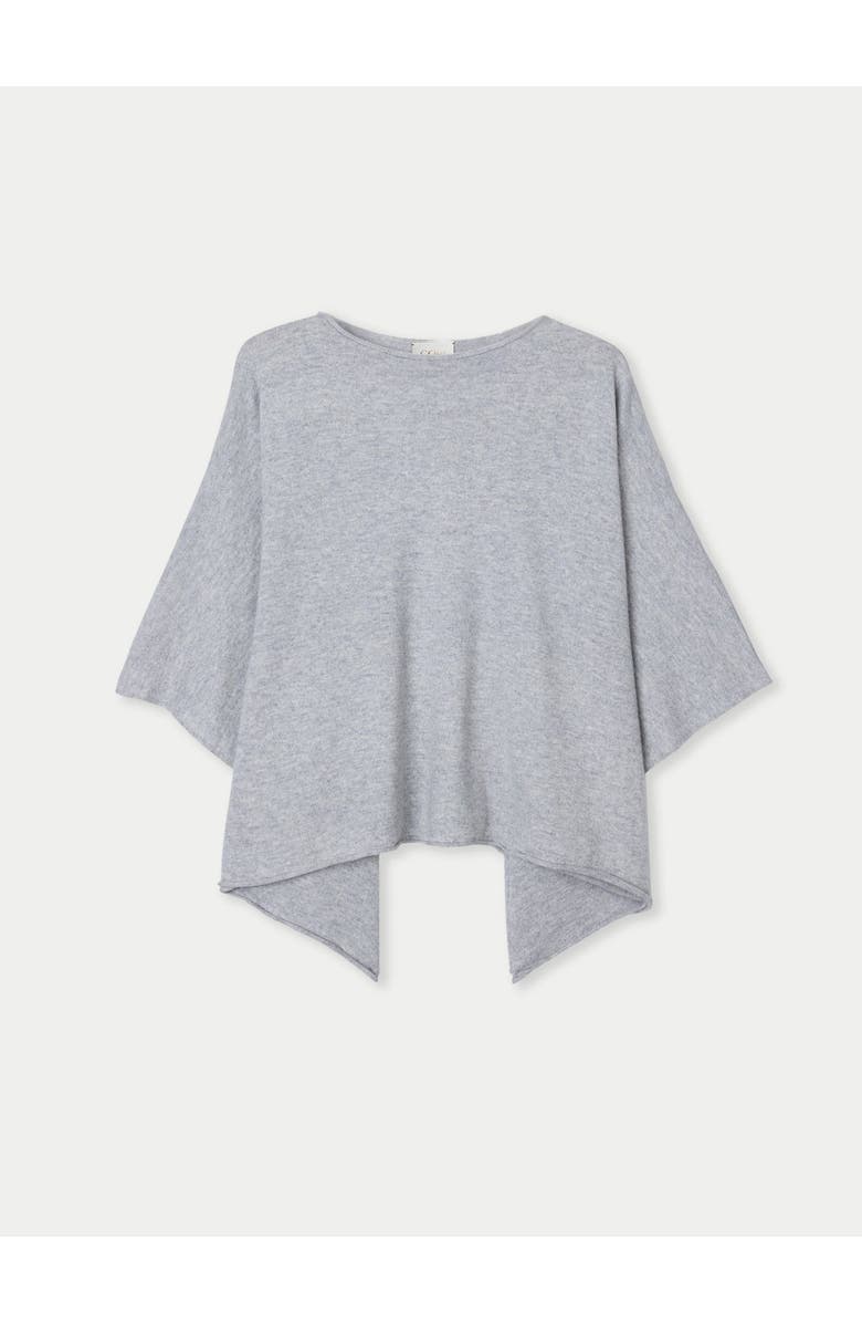 Gobi Cashmere Timeless Boat Neck Cashmere Poncho, Alternate, color, High Rise