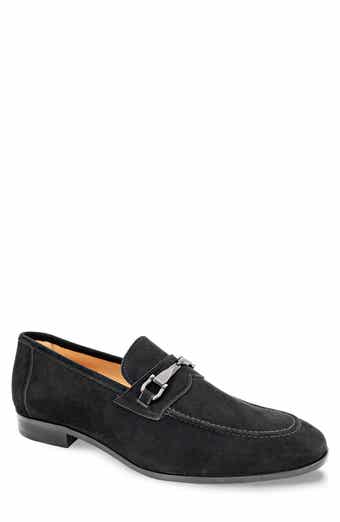 Mezlan Bracco Bit Ornament Suede Loafer