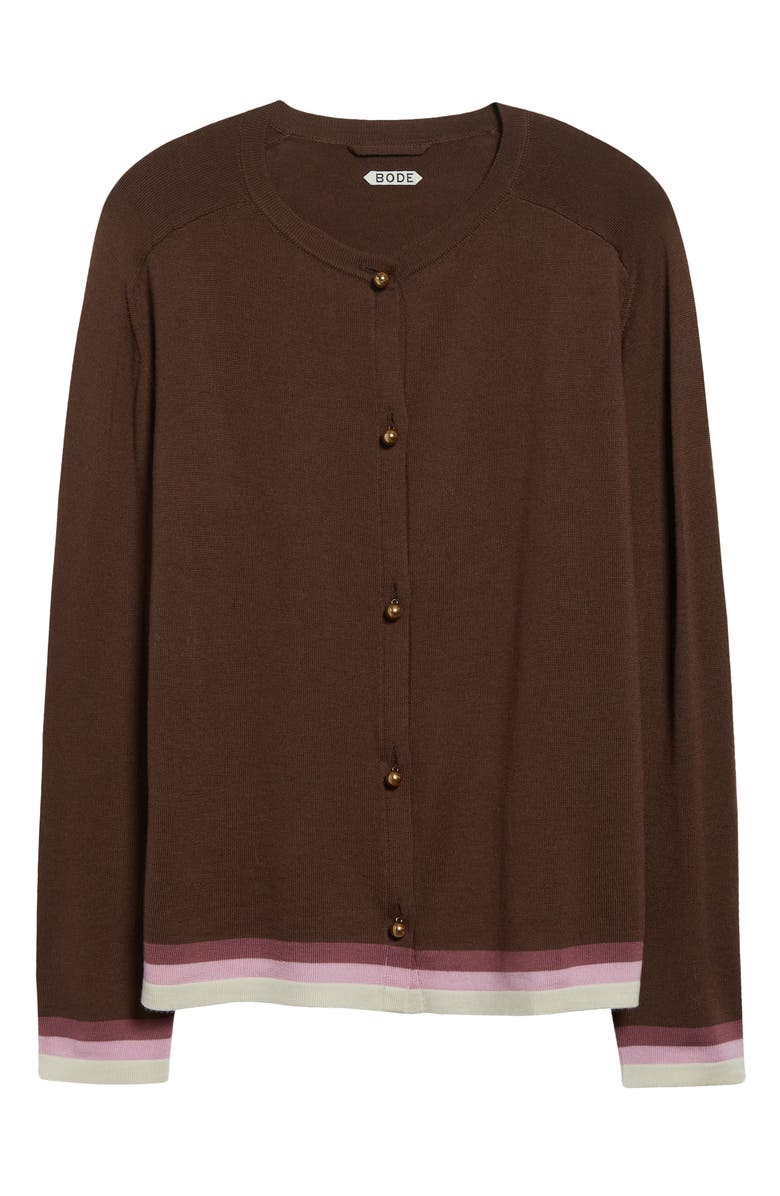 Bode Fairground Merino Wool Cardigan, Alternate, color,