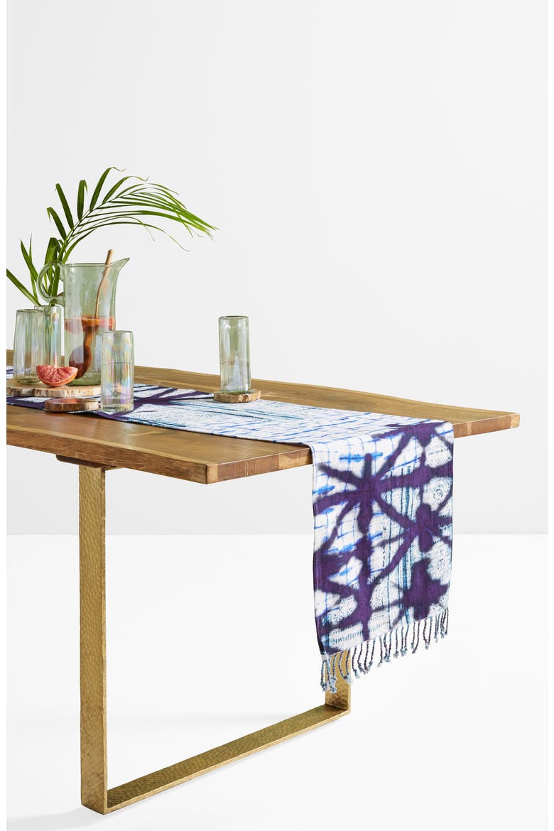 Anthropologie Alara Table Runner, Alternate, color, BLUE