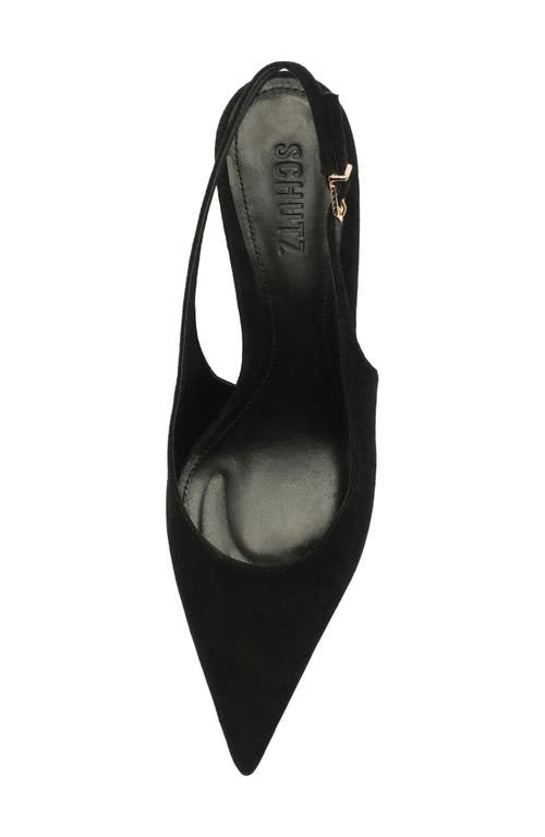 Schutz Alicia Pointed Toe Slingback Pump In Black